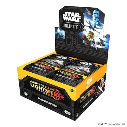 Star Wars: Unlimited TCG Jump to Lightspeed Booster Display (Juego de 24 Paquetes de Refuerzo) - Juego de Cartas coleccionables para niños y Adultos, Mayores de 12 años, 2 Jugadores, Tiempo de Juego