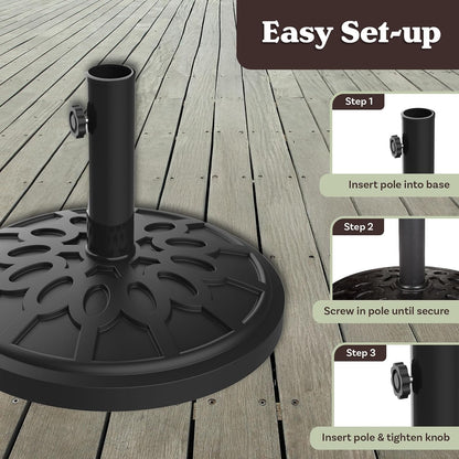 Pure Garden 50-103 Umbrella Base Outdoor Patio Umbrella Holder