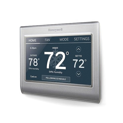 Termostato Wi-Fi Smart Color programable 7 días Honeywell Home | RTH9585WF1004 programable para 7 días, visualización táctil, Energy Star, Alexa Ready