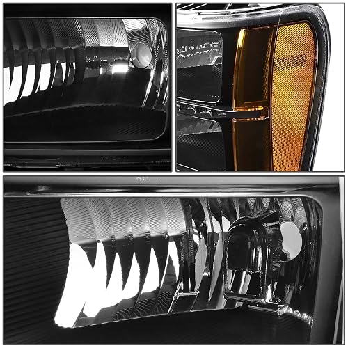 DNA Motoring HL-LED-GMCSIE07-BK-AM Conjunto de Faros, Lado del Conductor y Pasajero