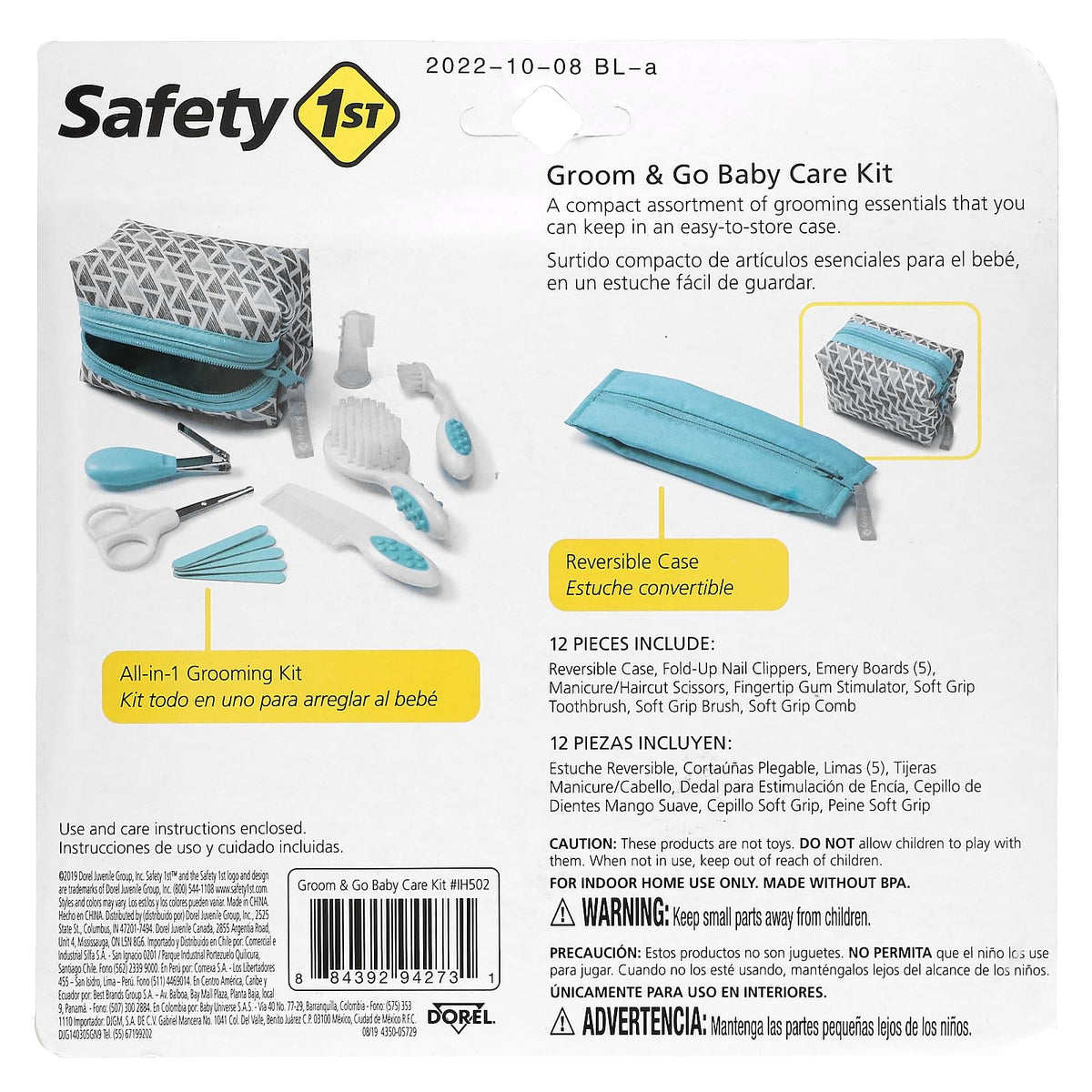 Safety 1st Set De Higiene 12 Piezas Turquesa