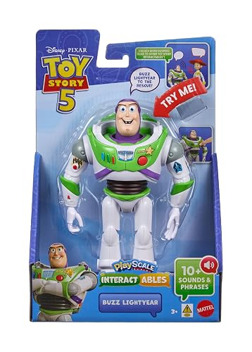 Mattel Pixar Toy Story 5 Figura de Acción Buzz Parlante de 7 Pulgadas 3+