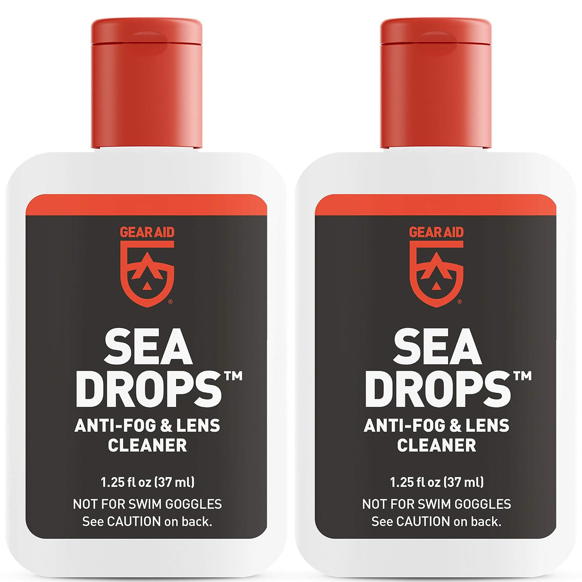 Gear Aid Sea Drops Anti-fog and Cleaner for Dive and Snorkel Masks, 1.25 fl oz