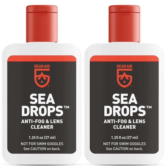 Gear Aid Sea Drops Anti-fog and Cleaner for Dive and Snorkel Masks, 1.25 fl oz
