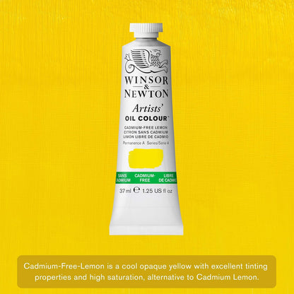 Winsor & Newton Pintura al Óleo 37 ml S-4 Lemon Libre de Cadmio #898