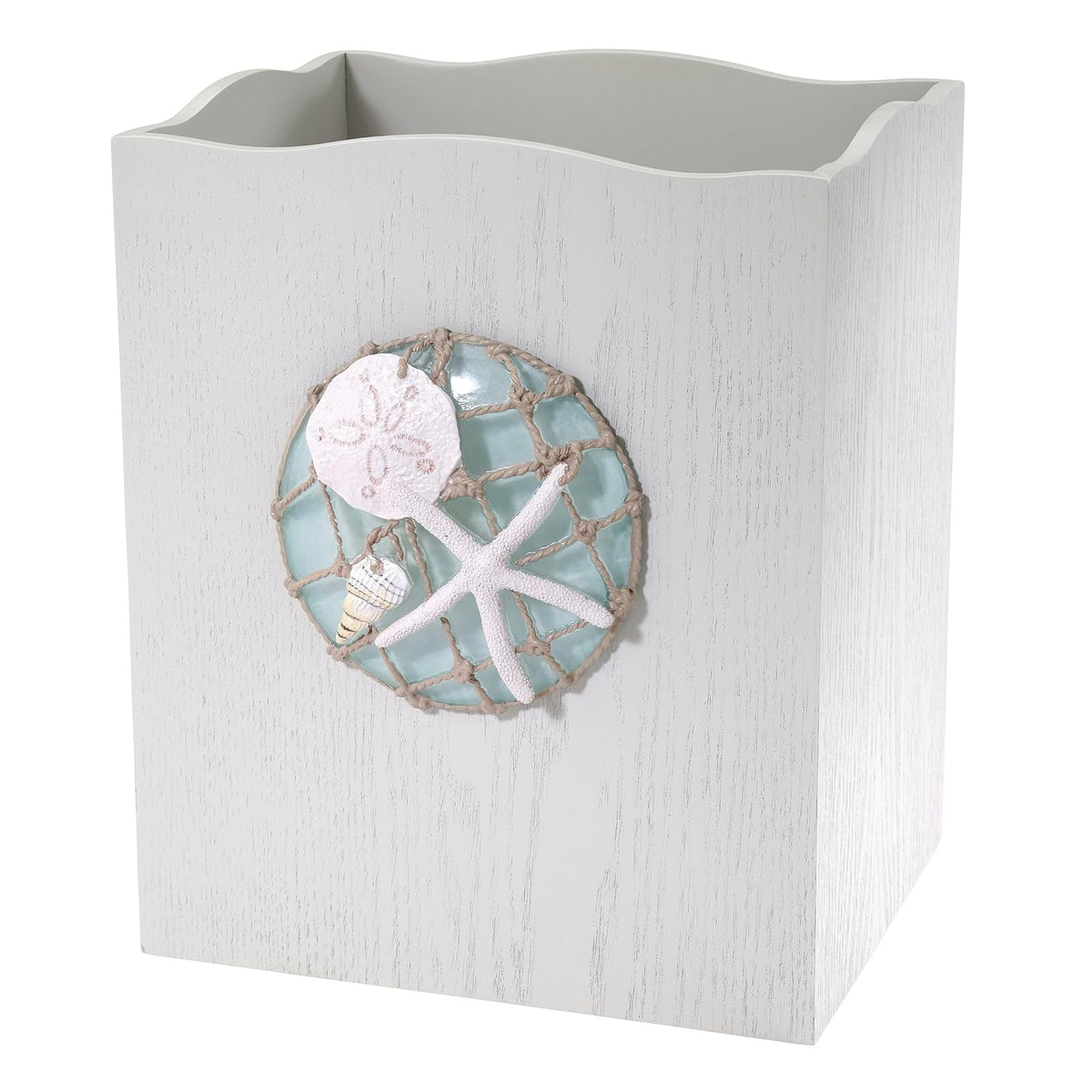 Avanti Linens Colección Seaglass Vaso, Multicolor - Wastebasket - Varios colores