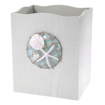 Avanti Linens Colección Seaglass Vaso, Multicolor - Wastebasket - Varios colores