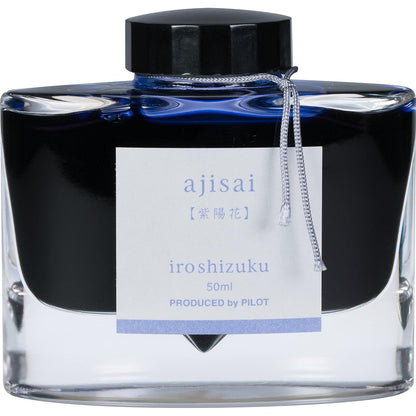 Pilot Iroshizuku Tinta para Pluma Fuente 50 ml, Colores Japoneses - Azul (Ajisai)