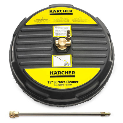 Karcher - Accesorio Limpiador de Superficies a presión de 15 Pulgadas, clasificación 3200 PSI