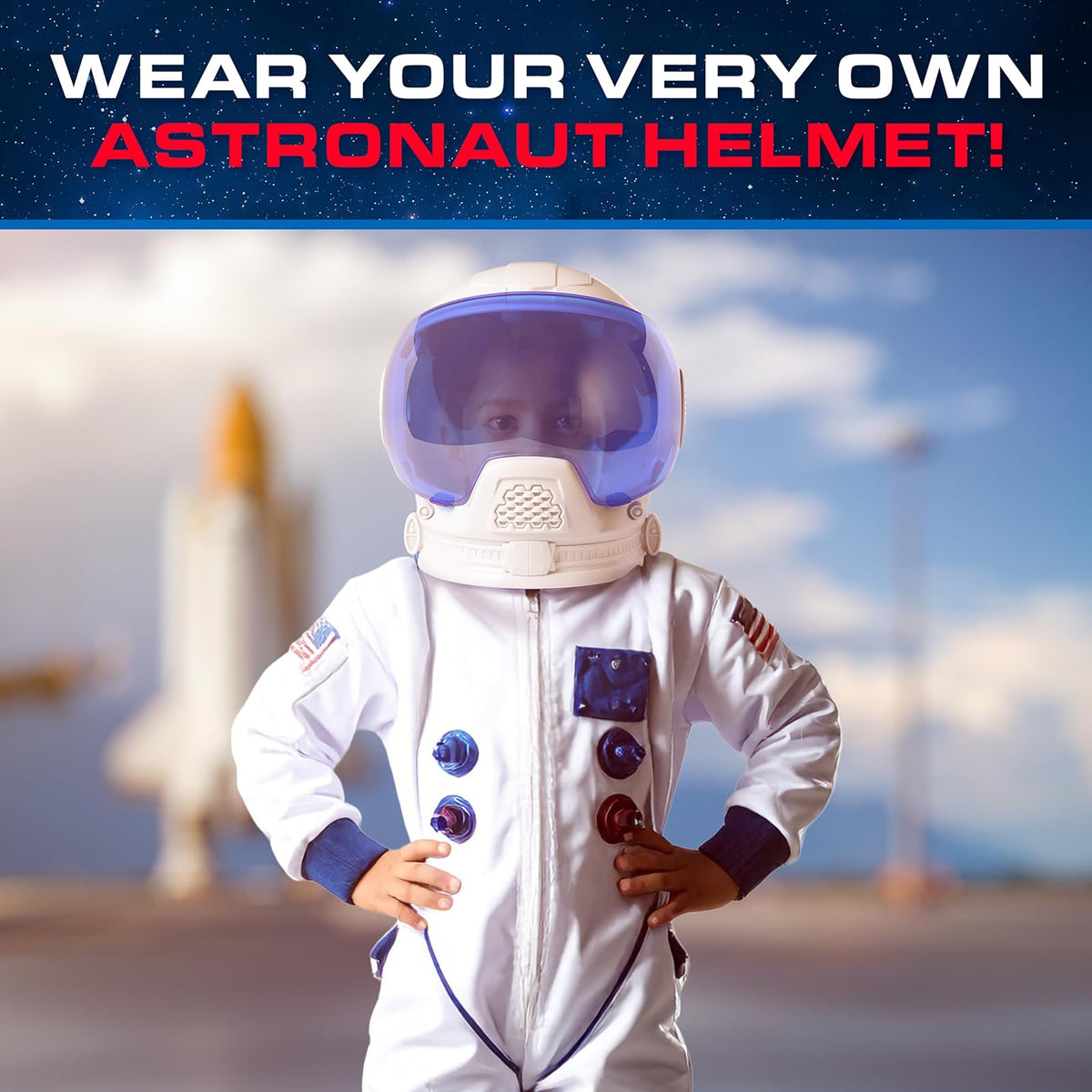 Casco de astronauta de la NASA de mármol azul, accesorio de disfraz de Halloween, casco espacial portátil para disfraz de astronauta para niños, hoja adhesiva, accesorio de Halloween para niños y