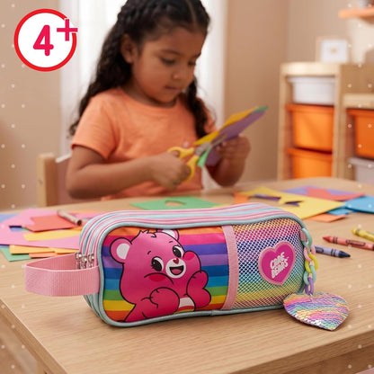 Ruz Lapicera Triple Infantil y Preescolar | Care Bears | 100% Poliéster | Estuche Escolar para Niños con 2 Compartimentos y Cierre de Cremallera | Recomendado desde 3 años