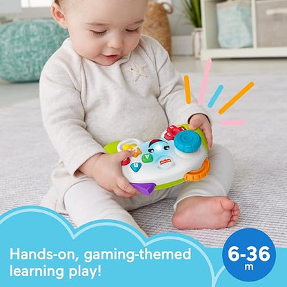 Fisher-Price Control de Juguete Ríe y Aprende con Luces Sonidos y Aprendizaje para Bebés de 6 Meses en Adelante