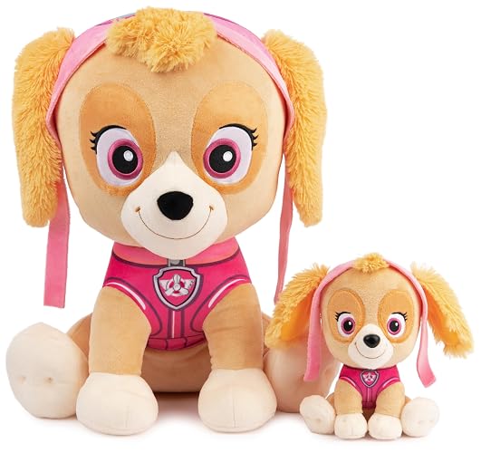 GUND - Juguete de Peluche Oficial de la Patrulla Canina Skye con Uniforme de Aviador de Aviador, Animal de Peluche para Edades de 1 año en adelante, 6 Pulgadas (los Estilos Pueden Variar)