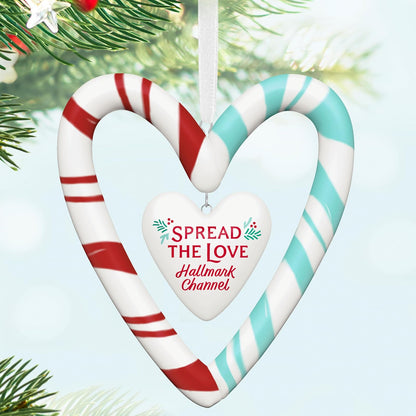 Hallmark - Adorno navideño de Recuerdo 2024, Hallmark Channel Spread The Love, Porcelana