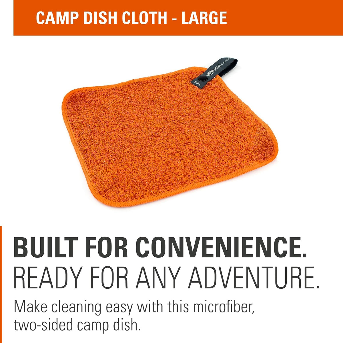 GSI Outdoors 90022 - Paño de Limpieza para Platos de Campamento, tamaño Grande, Reutilizable de Dos Caras
