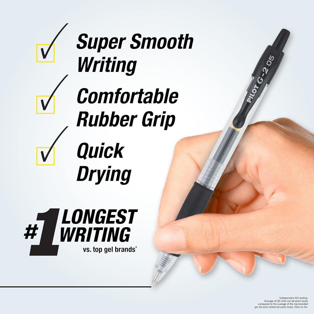 Pilot, G2 Premium - Bolígrafos de gel de punta extrafina de 0,5 mm, paquete de 14, color negro