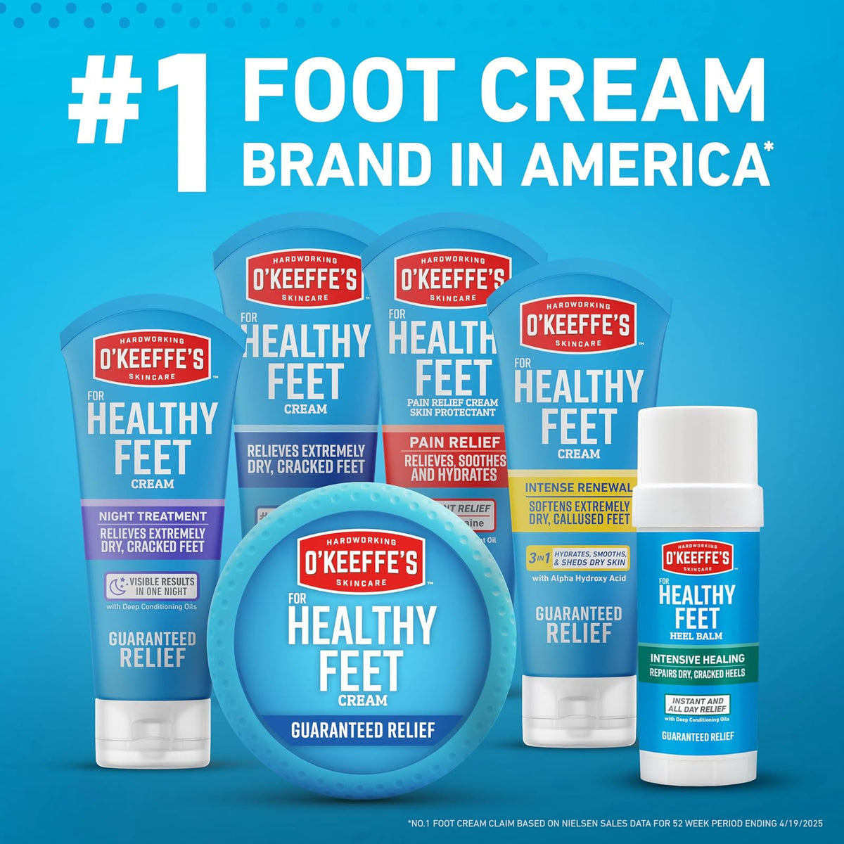 O'Keeffe's Healthy Feet - Crema exfoliante para pies extremadamente secos, agrietados, tubo de 3 onzas, (paquete de 1)
