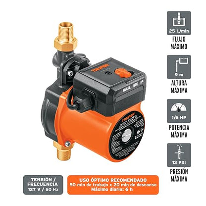 Truper PRE-1/6, Bomba presurizadora de 1/6 HP
