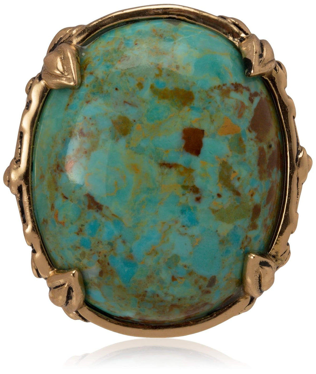 Barse Anillo ovalado de turquesa Jubilee