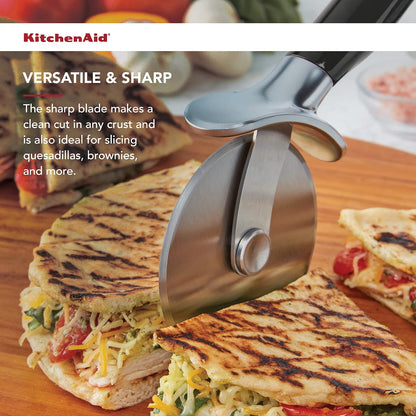 KitchenAid Rueda clásica para pizza, 9 pulgadas, color negro