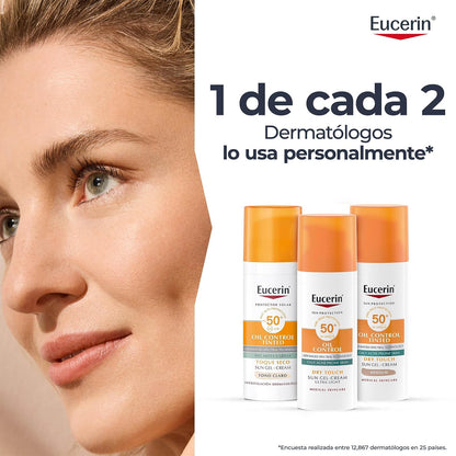 Eucerin Eucerin Sun Oil Control Fps 50+ Tono Claro 50Ml