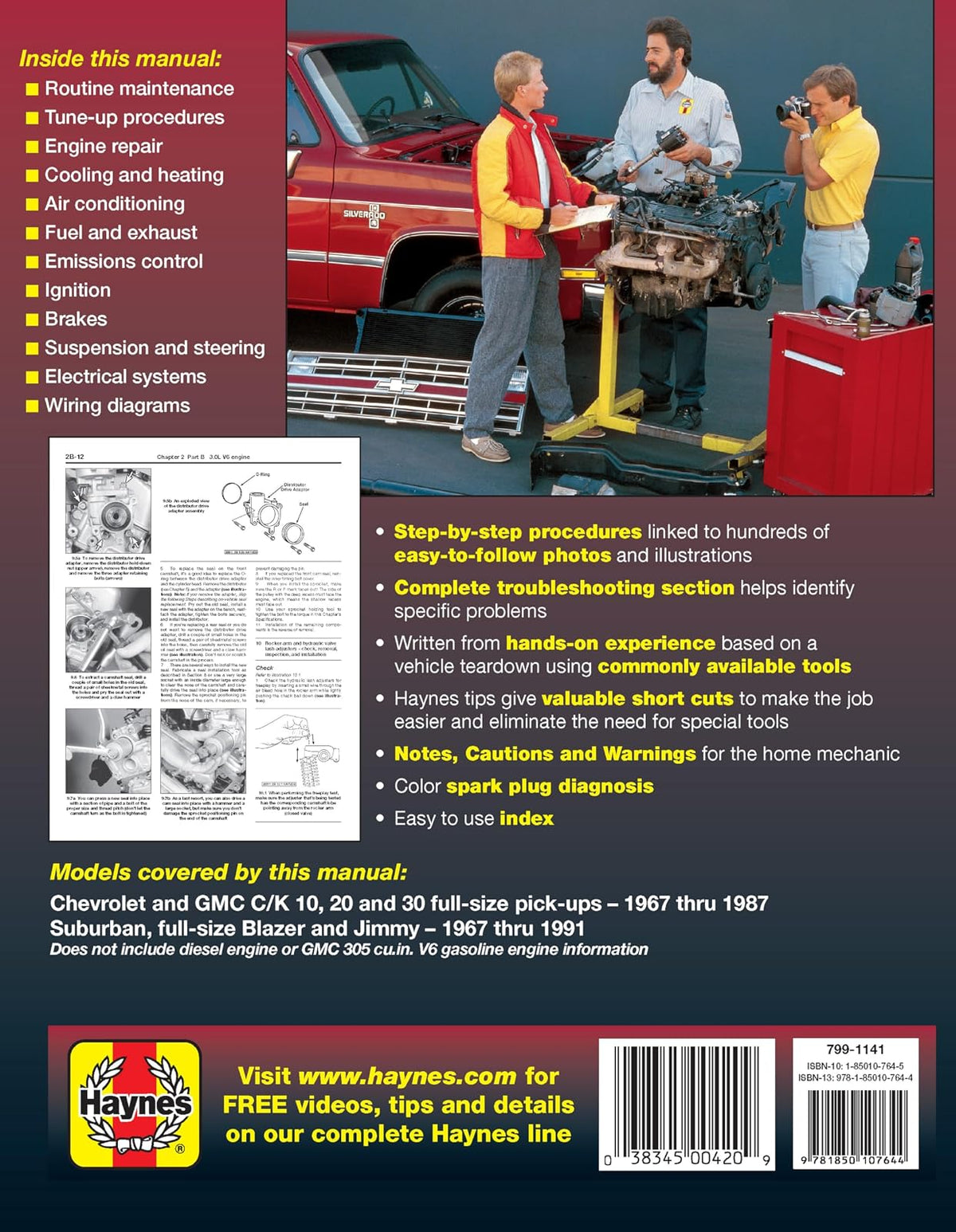 Chevrolet & Gmc Pick-Ups Automotive Repair Manual/Chevrolet and Gmc Pick-Ups-1967 Through 1987, Blazer, Jimmy and Suburban-1967 Through 1991/2 and 4