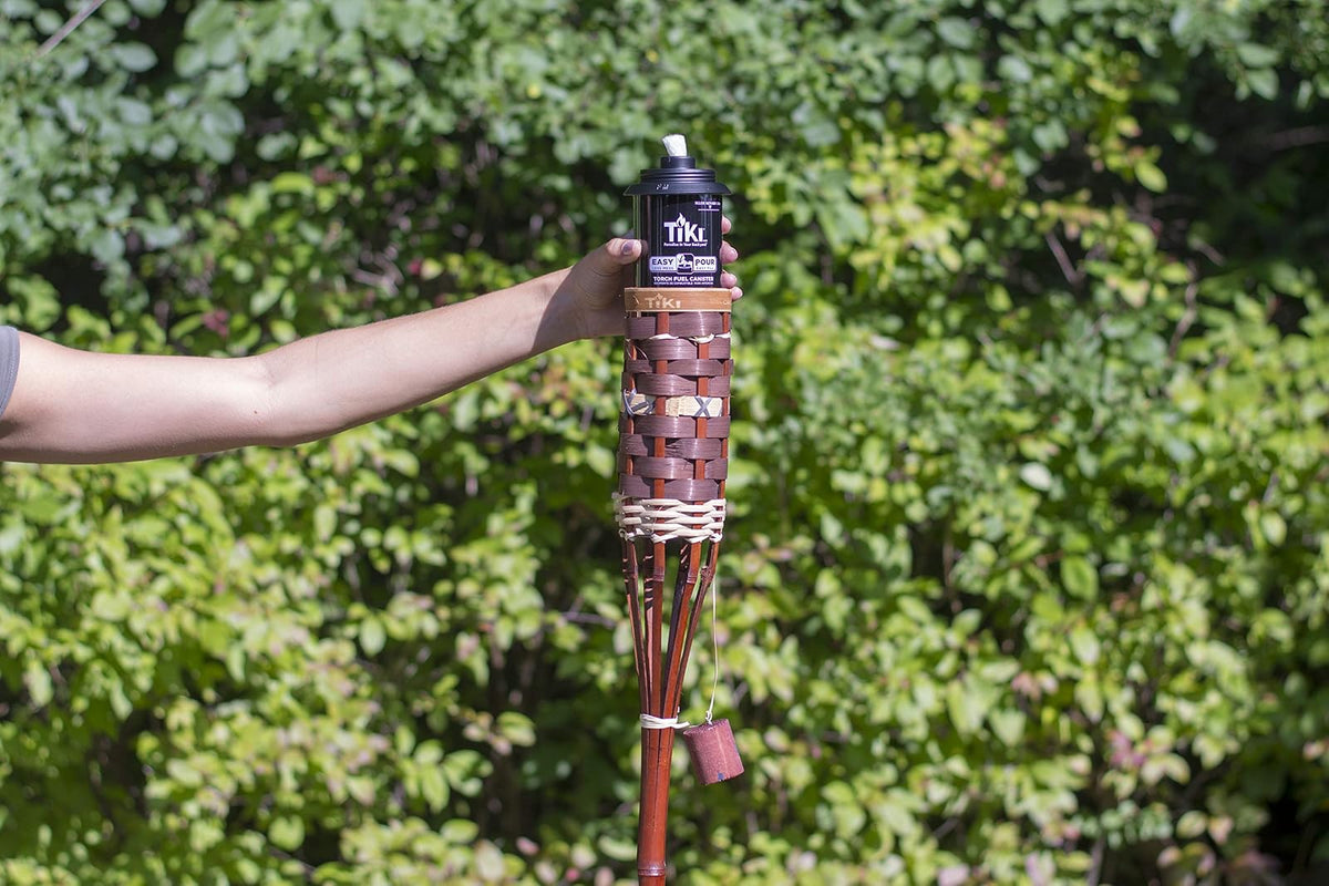 TIKI Recipientes de Repuesto para Antorcha de Metal, Recargables, 12 Onzas, Pack de 4