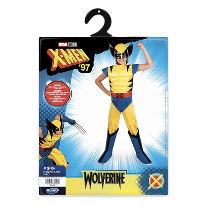MARVEL Wolverine Official Youth Halloween Costume - Premium Quality Padded Jumpsuit with Plastic Mask