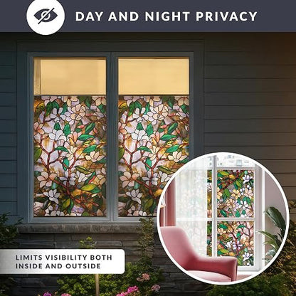 Artscape 01-0113- Magnolia Window Film, 24" x 36"