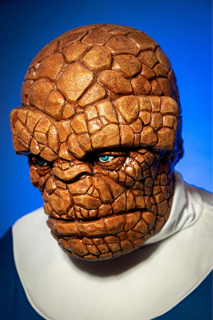 REV Máscara Latex La Mole – Licencia Oficial Marvel - Disney, Diseño Clasico Super Heroe Los 4 Fantasticos Ideal para Halloween, Cosplay o Colección – Máscara Completa para Adulto
