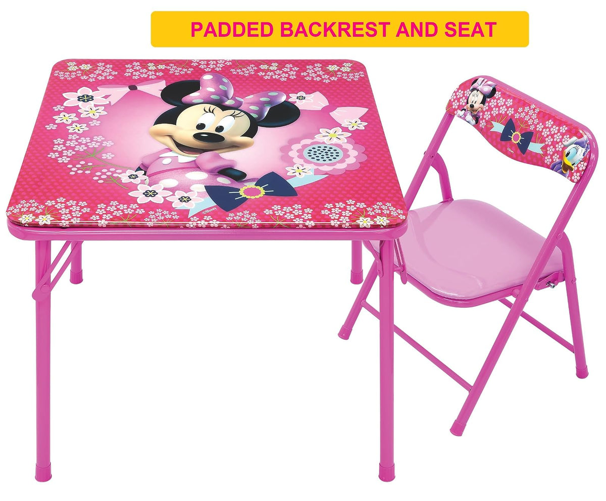 Disney - Minnie Mouse Blossoms & Bows Jr. Set de mesa de actividades con 1 silla