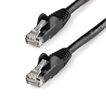 StarTech Cable Ethernet Cat6 Snagless RJ45 - Negro - 12 ft - 3.7m - 1 paquete
