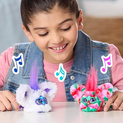 Furby Furblets Miniamigo Interactivo Pack Doble Felices Fiestas