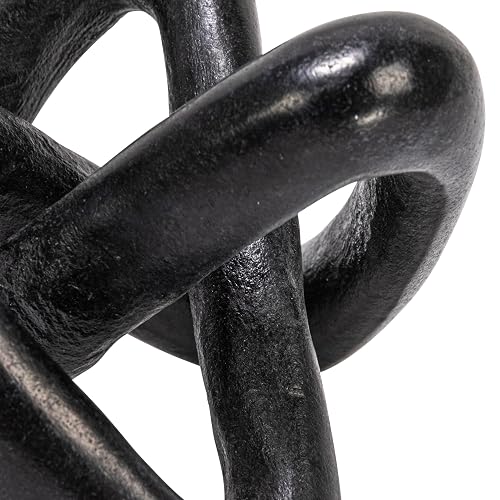 Creative Co-Op - Nudo Decorativo Moderno de mármol, Color Negro