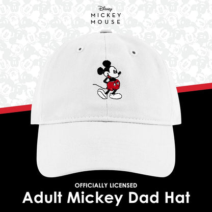 Concept One - Gorro de algodón Bordado de Mickey Mouse de Disney con ala Curvada