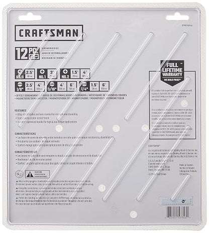 CRAFTSMAN Juego de destornilladores, surtidos, 12 piezas CMHT65044