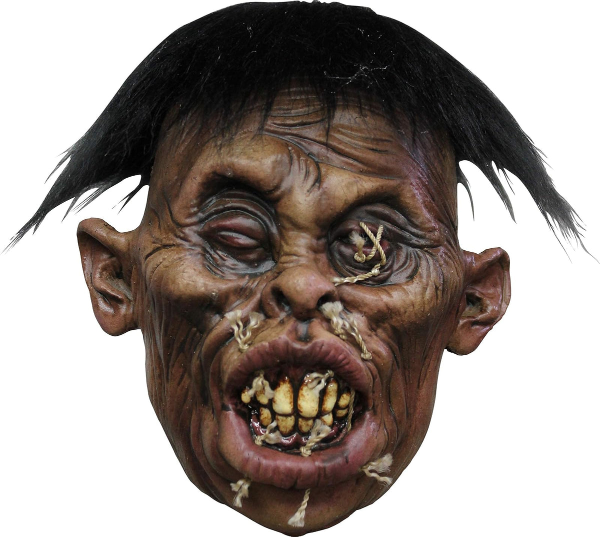 Ghoulish Productions Shrunken Head B - 2, Artículo Decorativo de Craneo Encogido de Brujo, Adorno para Decoración de Halloween de Cabeza Pequeña Ideal para Casa de Terror y Día de Muertos