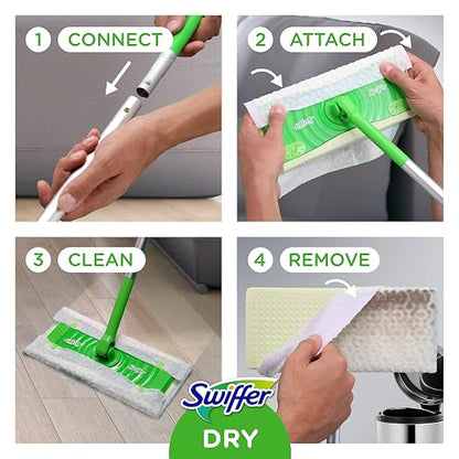 Swiffer Sweeper Dry Sweeping Pad Refills for Floor mop with Febreze Lavender Vanilla & Comfort Scent 32 Count