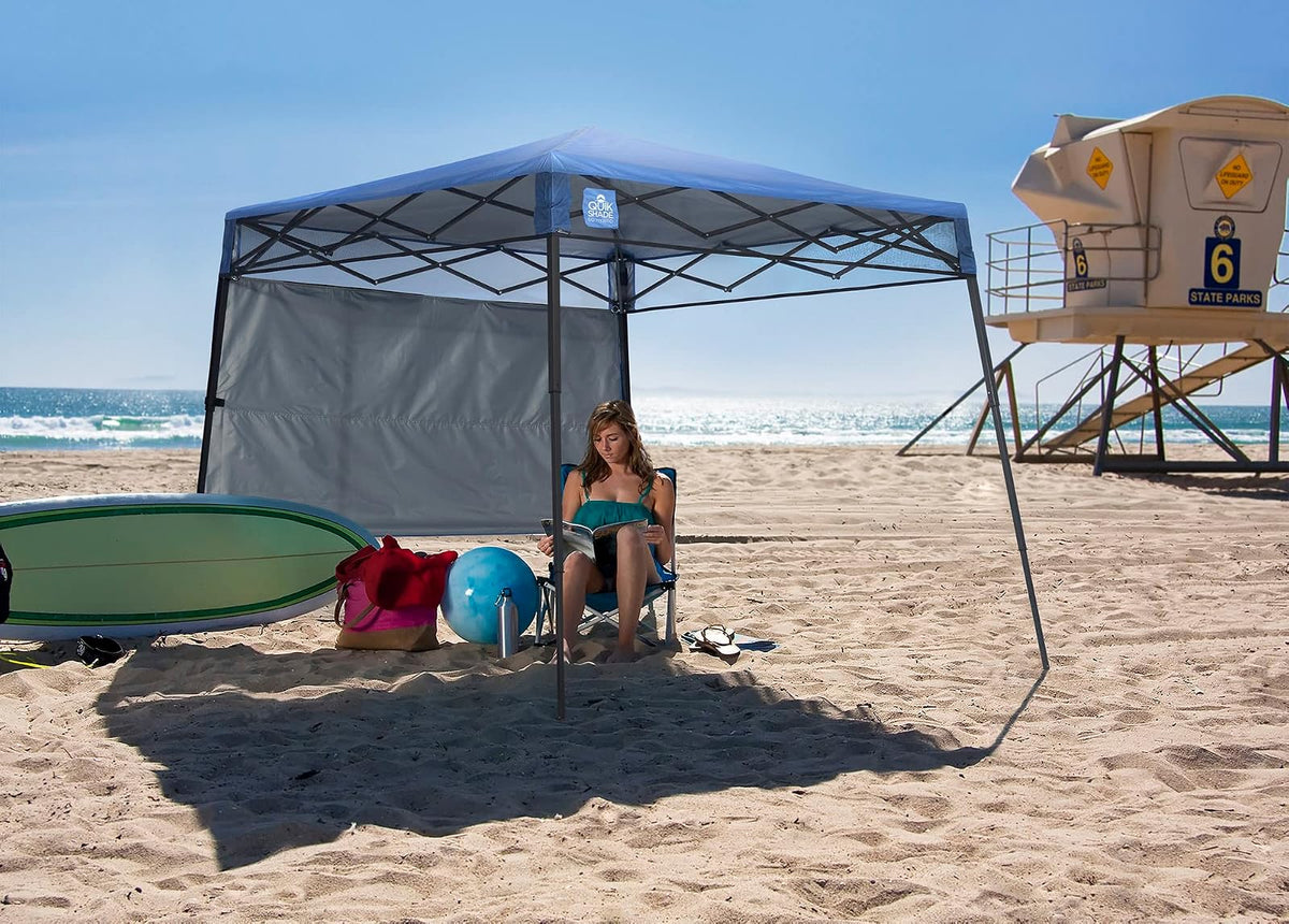 Quik Shade Go Hybrid Sun Protection Pop-Up - Mochila Plegable compacta y Ligera con Base Inclinada