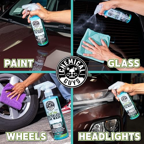 Chemical Guys Swift Wipe Sprayable Waterless Car Wash, Limpia Fácilmente - Sólo Pulverizar y Limpiar, Seguro para Automóviles, Camiones, Motocicletas, RVs y Más, 3.79 L