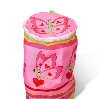 Melissa & Doug Silla Infantil Plegable con Mariposa, para Exteriores, Fácil de Abrir, Práctico Portavasos, Materiales Fáciles de Limpiar, Bolsa para Transportar