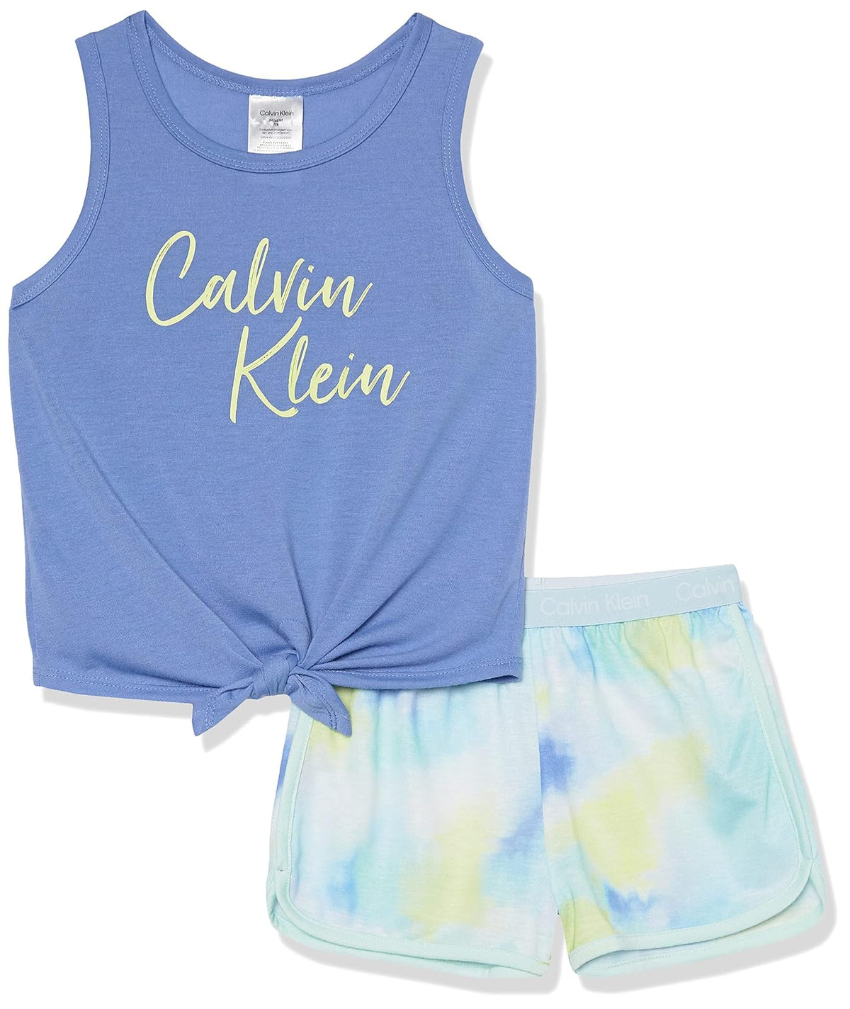 Calvin Klein Conjunto de Pijama sin Mangas para Niña - Tinte verde menta - CH