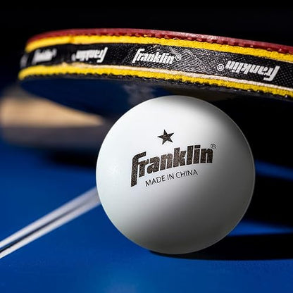 Franklin Sports Pelotas de Tenis de Mesa - Tamaño y Peso Oficial, 40mm, Una Estrella, Profesionales, Duraderas y de Alto Rendimiento - Blancas - Paquete de 36
