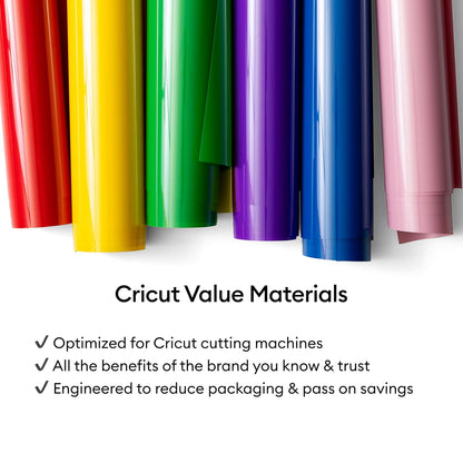 Cricut | Vinilo Termoadhesivo Value | Verde | 1 Rollo de 30.4cm x 1.5m | Vinilo de transferencia de calor HTV