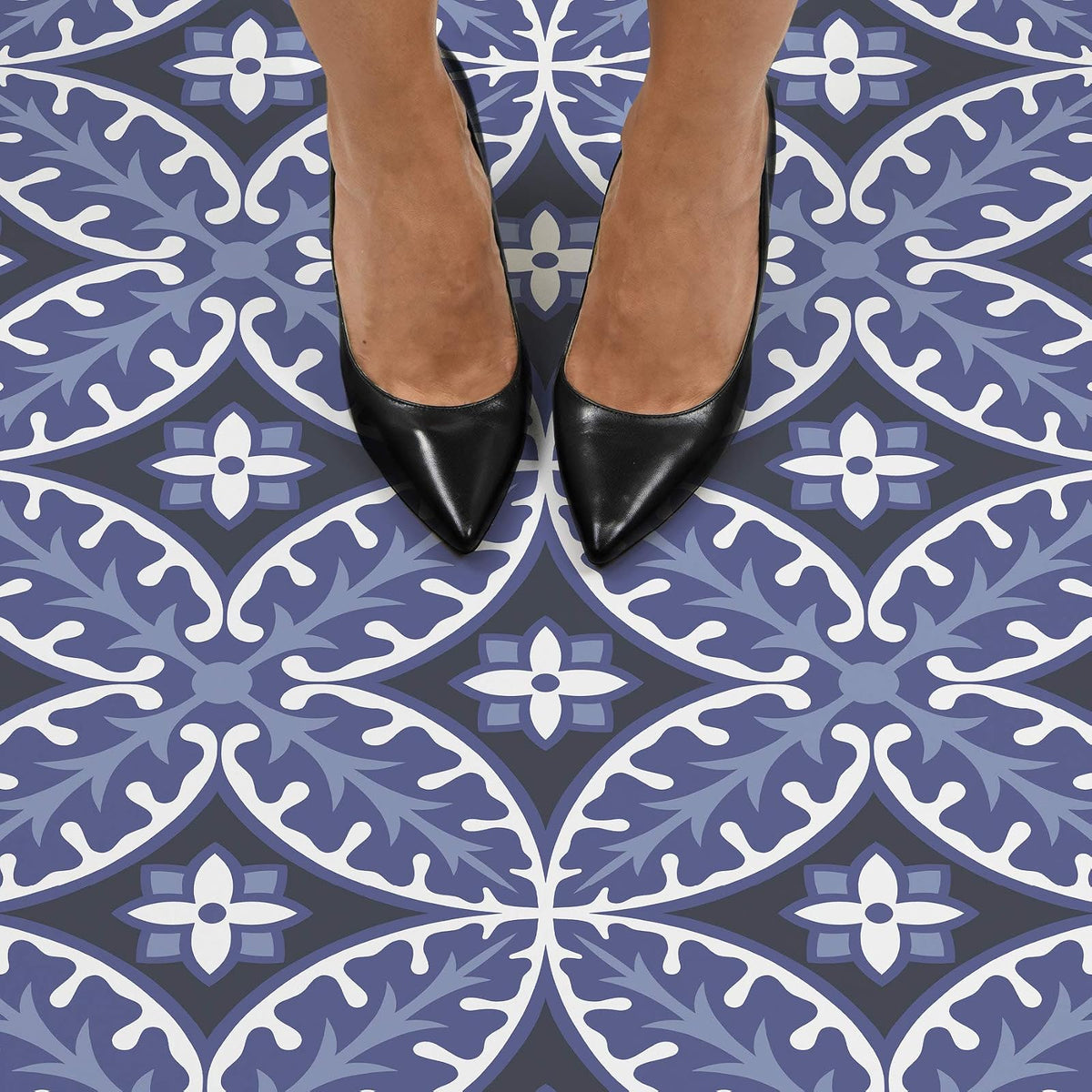 FloorPops FP3309 Capri - Azulejos para despegar y pegar, multicolor