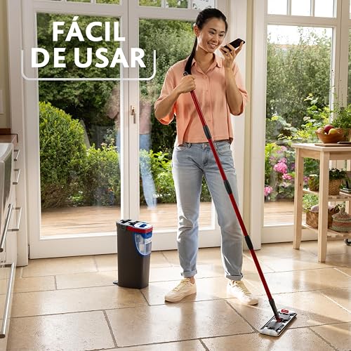 Vileda Sistema de Limpieza H2prO + 1 Repuesto de mop Adicional, Separa el Agua Limpia de la Sucia