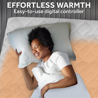 Sunbeam Heated Mattress Pad | Waterproof, 10 Heat Settings, Full
