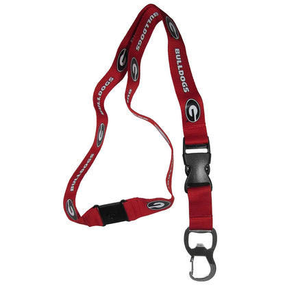 Siskiyou Sports NCAA Georgia Bulldogs Unisex Lanyard, Bottle Opener, Team Color, One Size