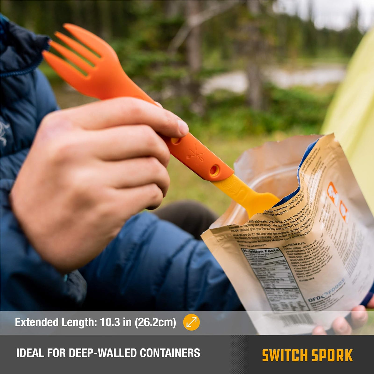 UCO Switch Spork - Juego de Utensilios de Camping Integrado de 2 Piezas
