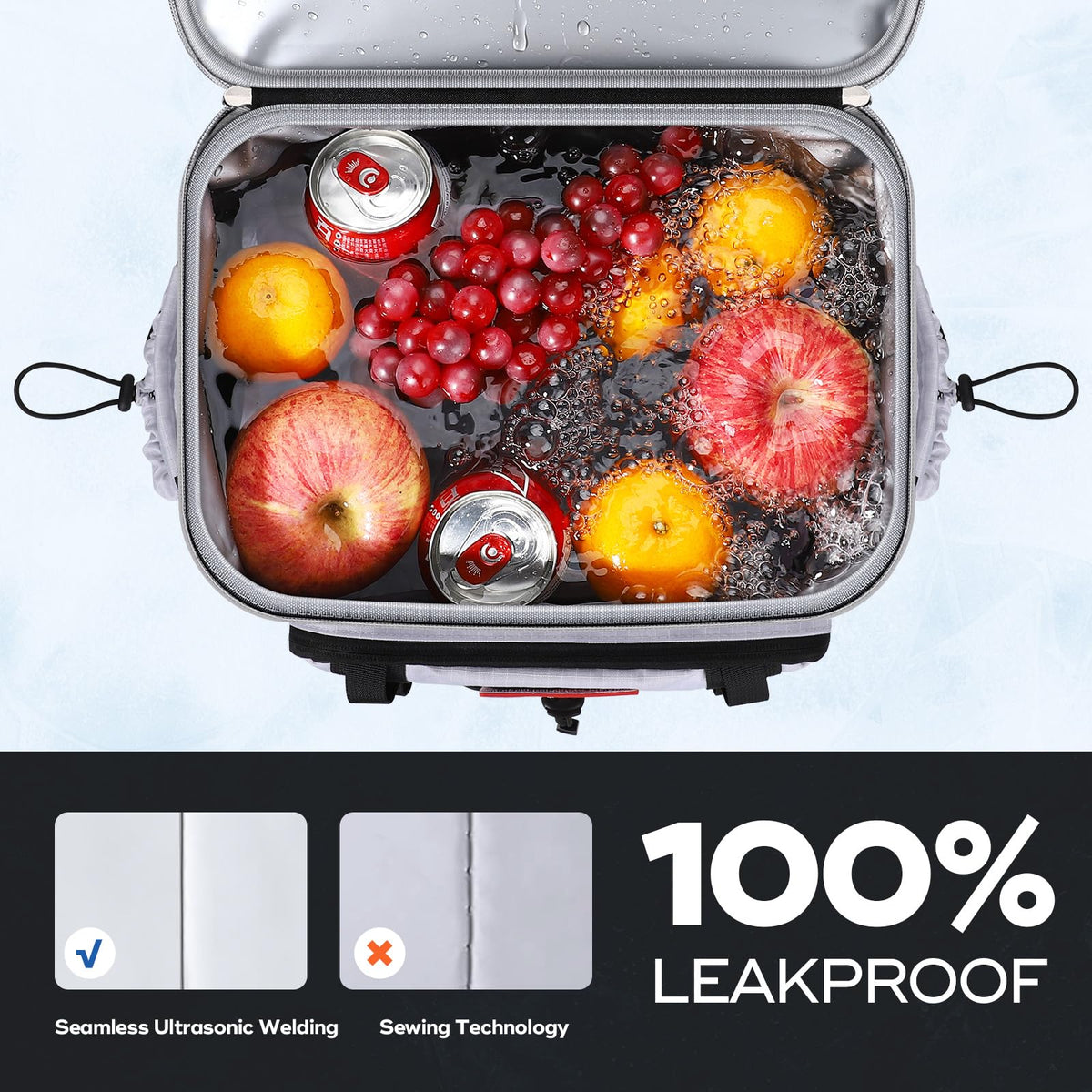 Maelstrom Mochila Refrigerante, Bolsa Térmica Aislante Ligera e Impermeable para 35/50 Latas, Mantiene Calor/Frío hasta 16 Horas, Ideal para Camping y Playa (Hombres y Mujeres)